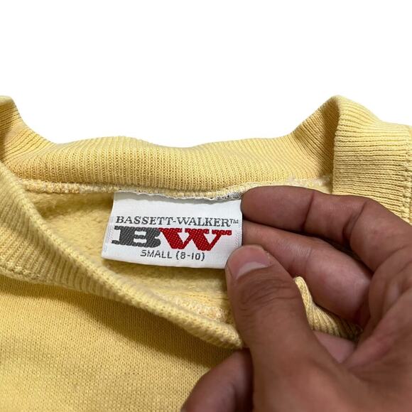 Playboy Vintage 90’s Yellow Crewneck Pullover Sweater - Picture 4 of 5